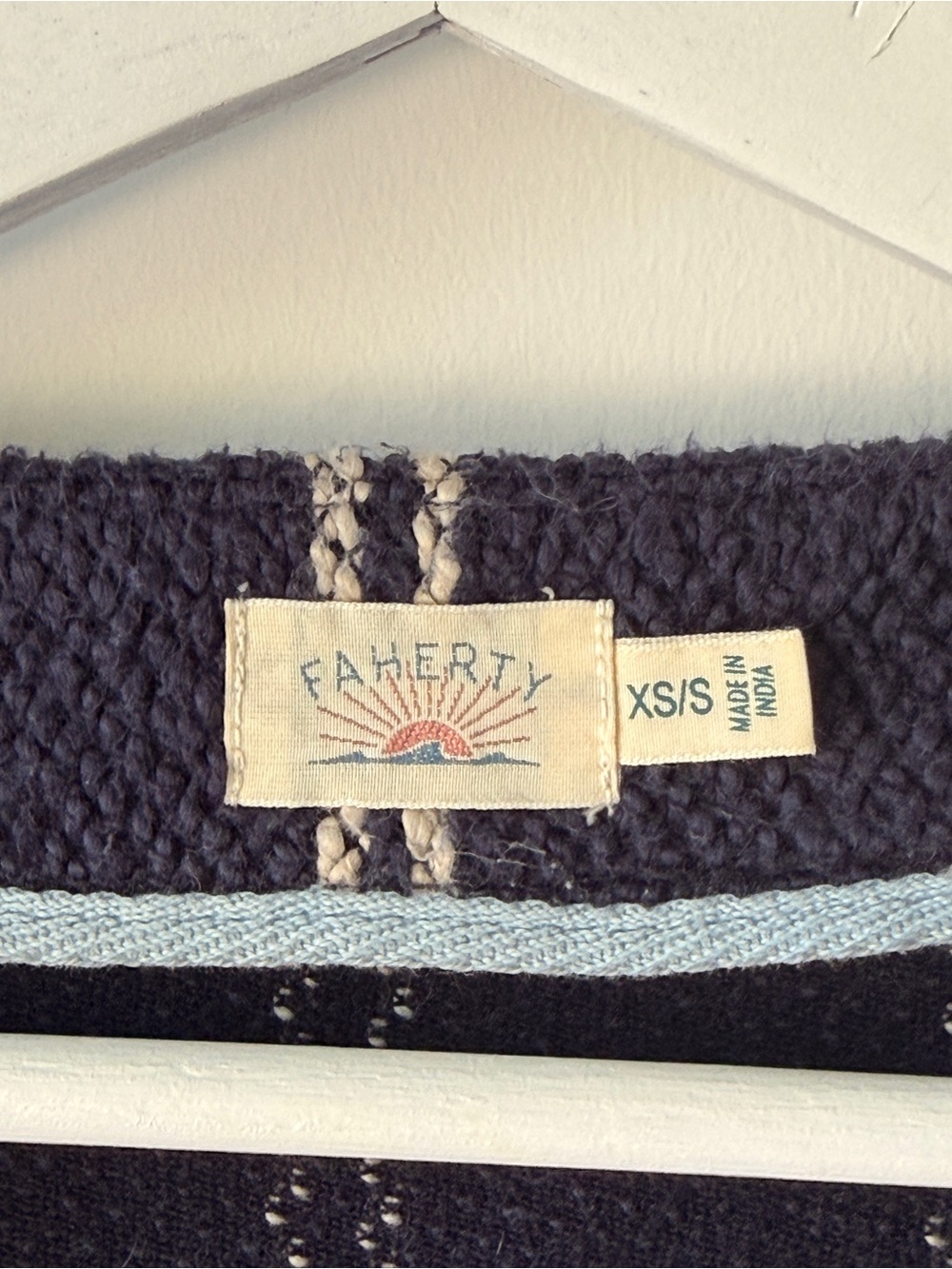 Faherty Striped Button-Front Cardigan - Picture 3 of 4